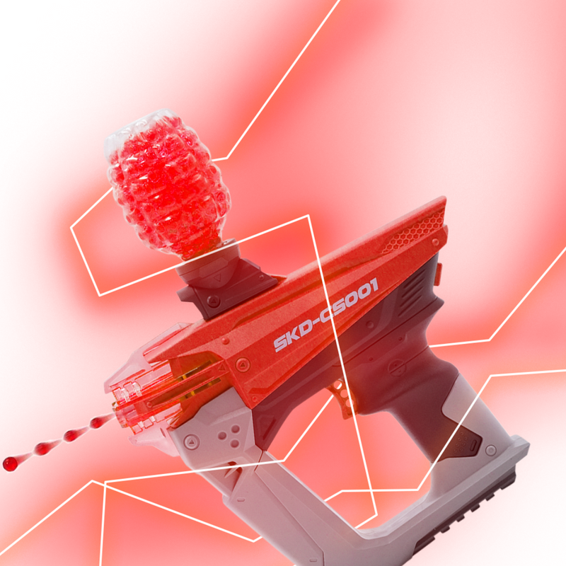 Arma de Brinquedo Lança Bolinha de Gel Orbeez SKD BLASTER - Vermelho