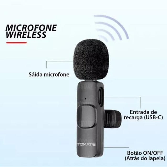 Microfone Lapela S/ Fio para Iphone Lightning Mt2218A - Universo Interior